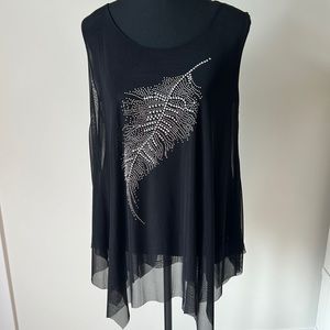 Sequinned Sleeveless Top